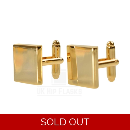 Cufflinks - Square - Gold